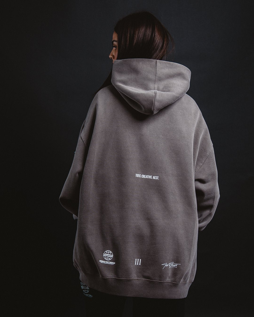 111ntuition Faded Grey Hoodie
