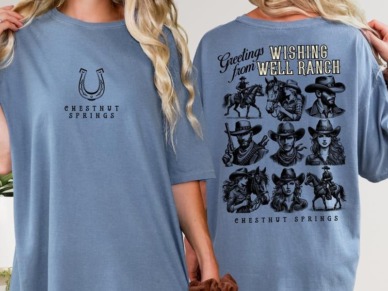 2 Slide Design, Elsie Silver, Cowboy, Chestnut Springs, Book Shirt, Booktok Merch, Bookish T-shirt, Romantasy, Tbr, Book Club, Book Gift, Reader, Willa