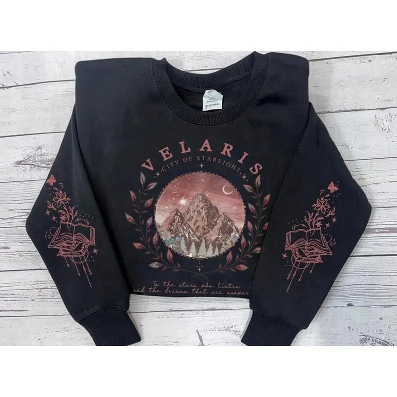 2 Slide Design, Velaris ACOTAR Shirt, Velaris City Of Starlight, The Night Court Shirt, SJM Merch Shirt, Court of Dreams, Rhysand, Bookish Shirt