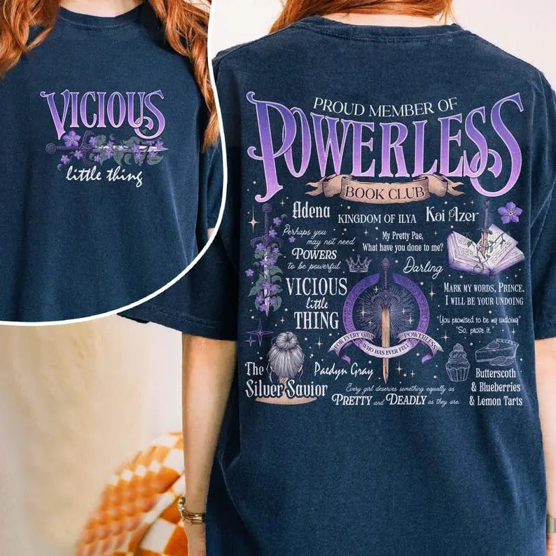 2 Slide, Powerless Series T-Shirt, Kai Azer I Love You, Book Lover Merch, I Love You in Powerless, Powerless Merch, Lauren Roberts Bookish Womenswear