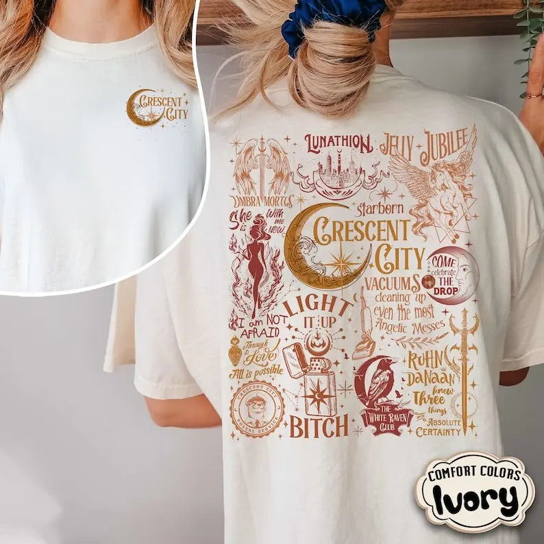 2 Slides, Cresent City shirt, Jelly Jubilee T-shirt Designs, Umbra Mortis shirt, SJM Merch, House of Flame and Shadow T-Shirt, Gift, Gift for Him,Gift for Her