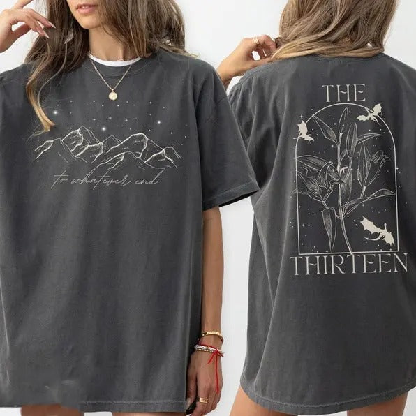 2 Slides, TOG Fan Shirt, To Whatever End, Throne of Glass Inspired, The Thirteen, Bookstagram Merch, ACOTAR Apparel Gift, Sarah J Maas Bookish Tshirt Cotton Crewneck
