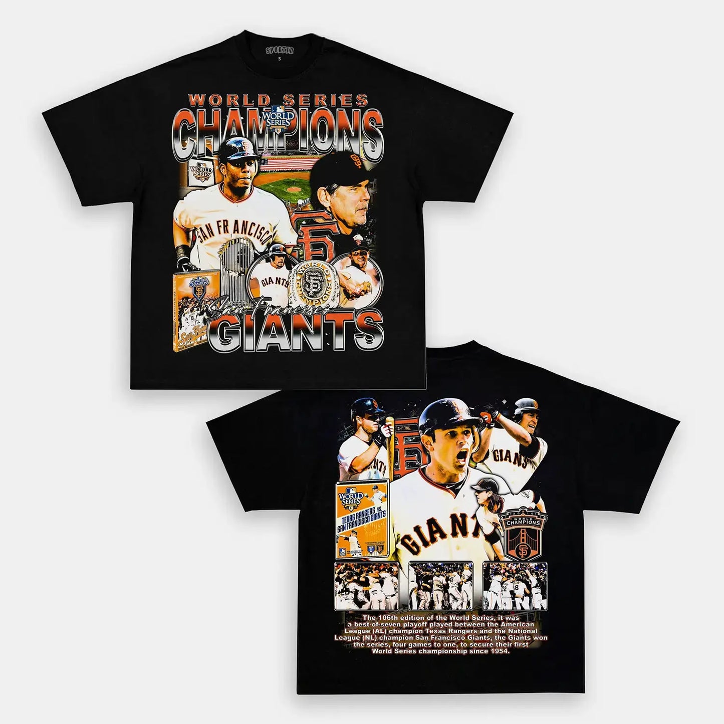 2010 WORLD SERIES CHAMPS - GIANTS TEE Style001