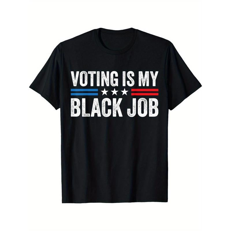 2024 Election Statement Tee - Vote is My Black Work T-Shirt for Men and Women Made in USA