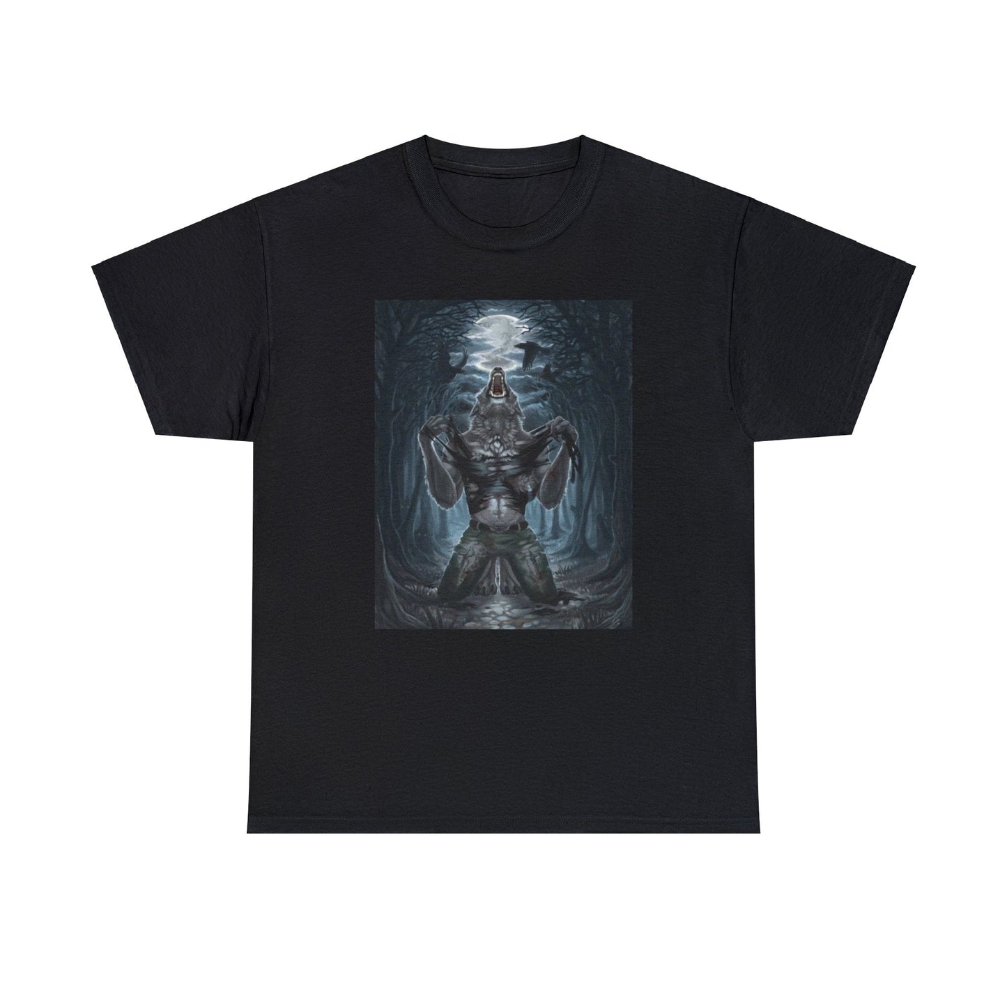 werewolf ripping funny shirt