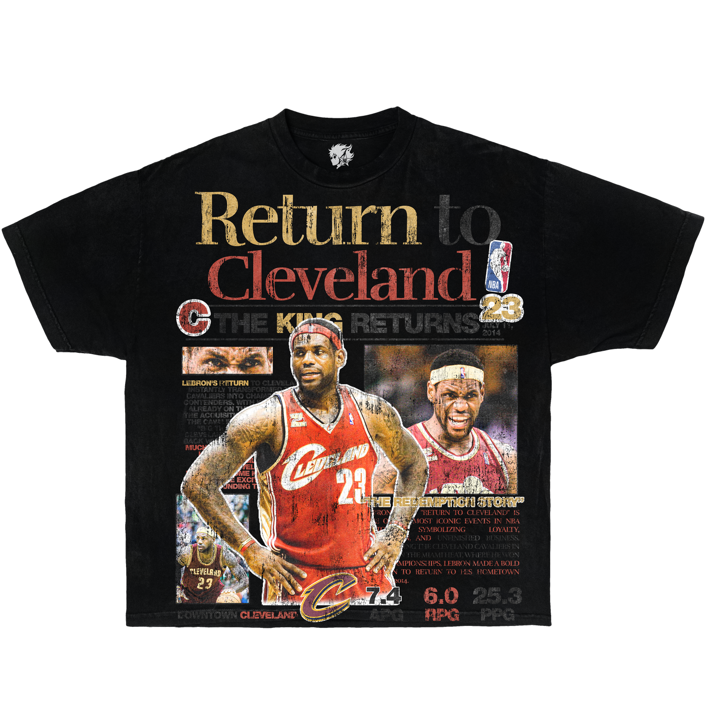 Lebron James Newspaper Flyer Vintage Shirt