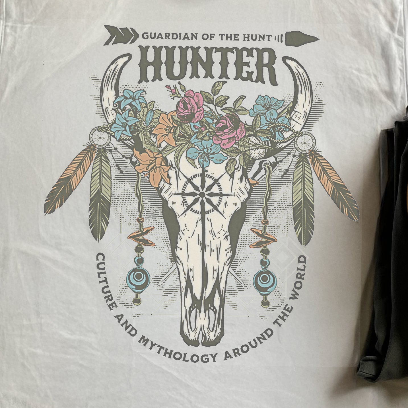 VINTAGE GUARDIAN OF THE HUNT HEAVYWEIGHT WHITE T-SHIRT
