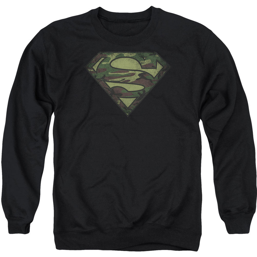 Camo Logo Distressed Adult Sweatshirt