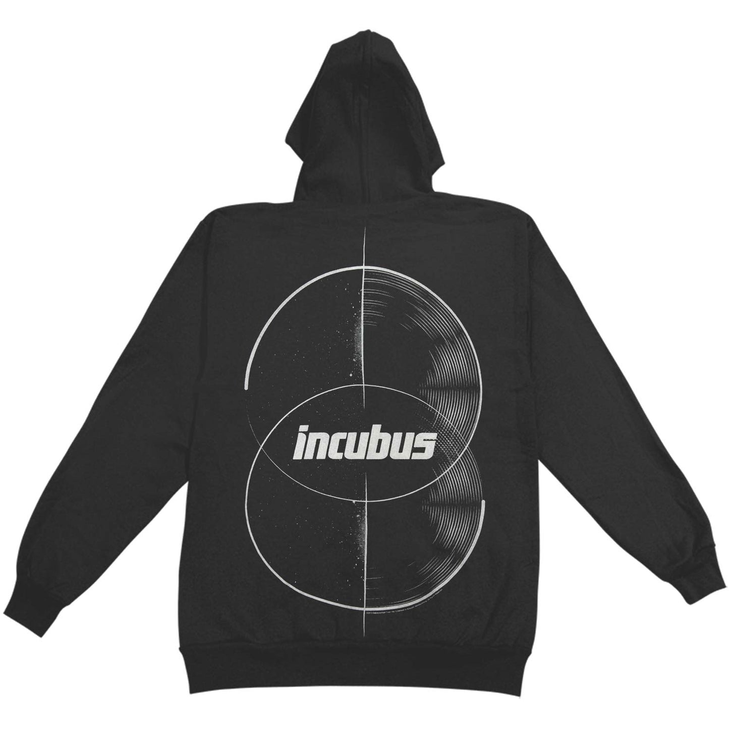 Circles Zippered Hooded Sweatshirt