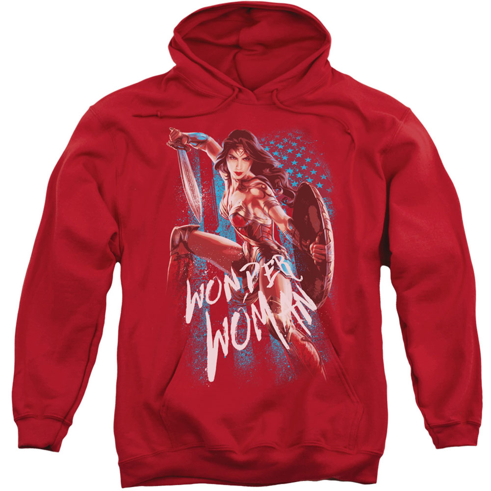 American Hero Adult 25% Poly Hooded Sweatshirt