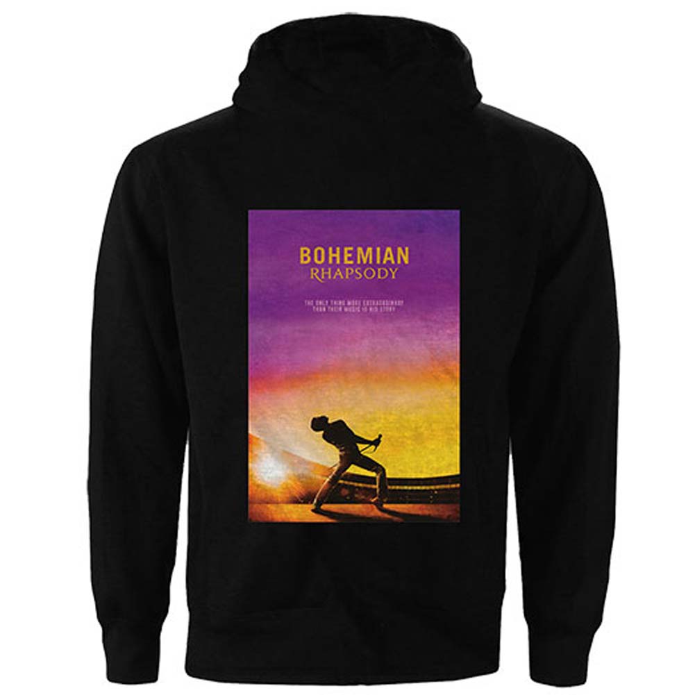 Bohemian Rhapsody Movie Poster (Back Print) Hooded Sweatshirt