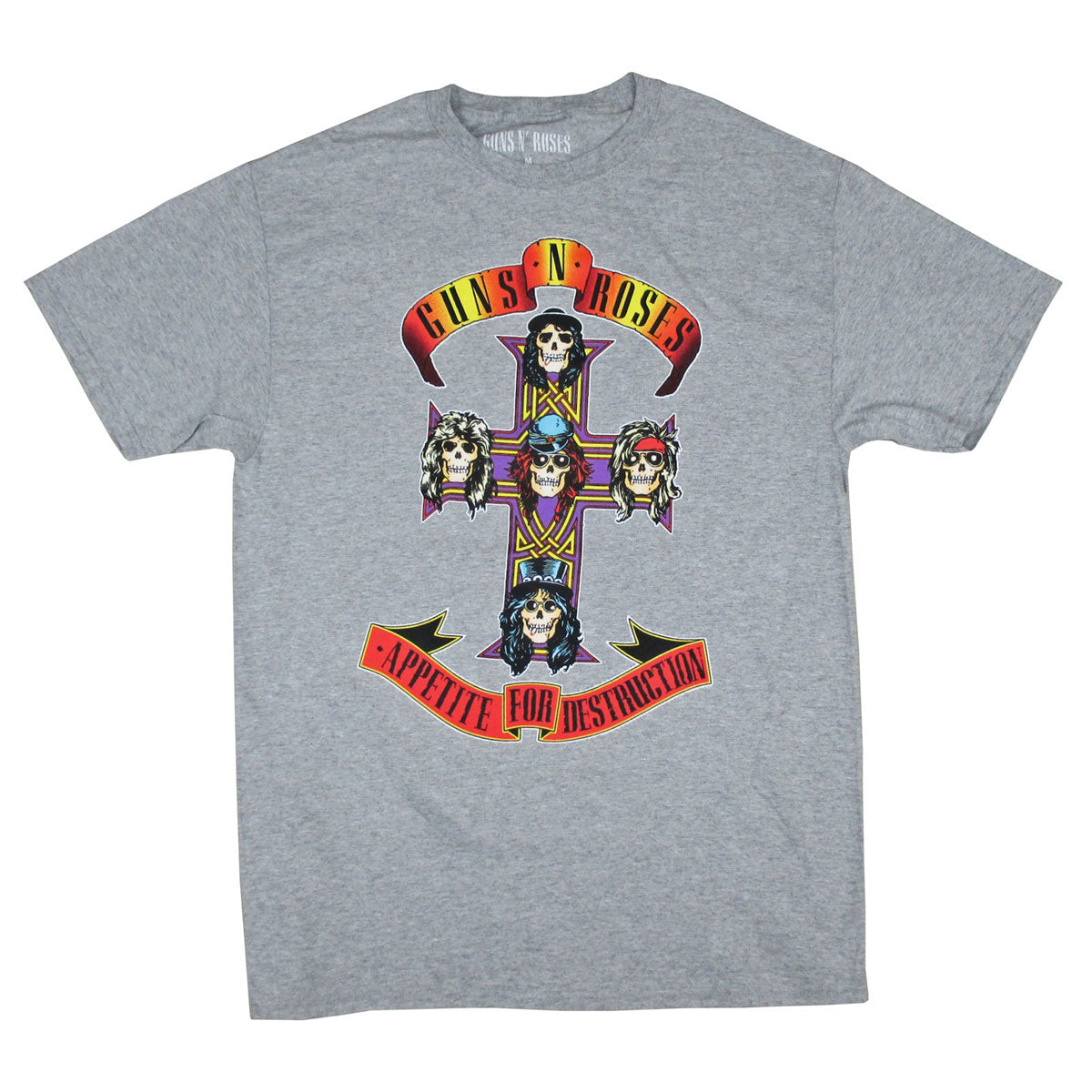 Colored Cross on Light Heather Gray Tee T-shirt