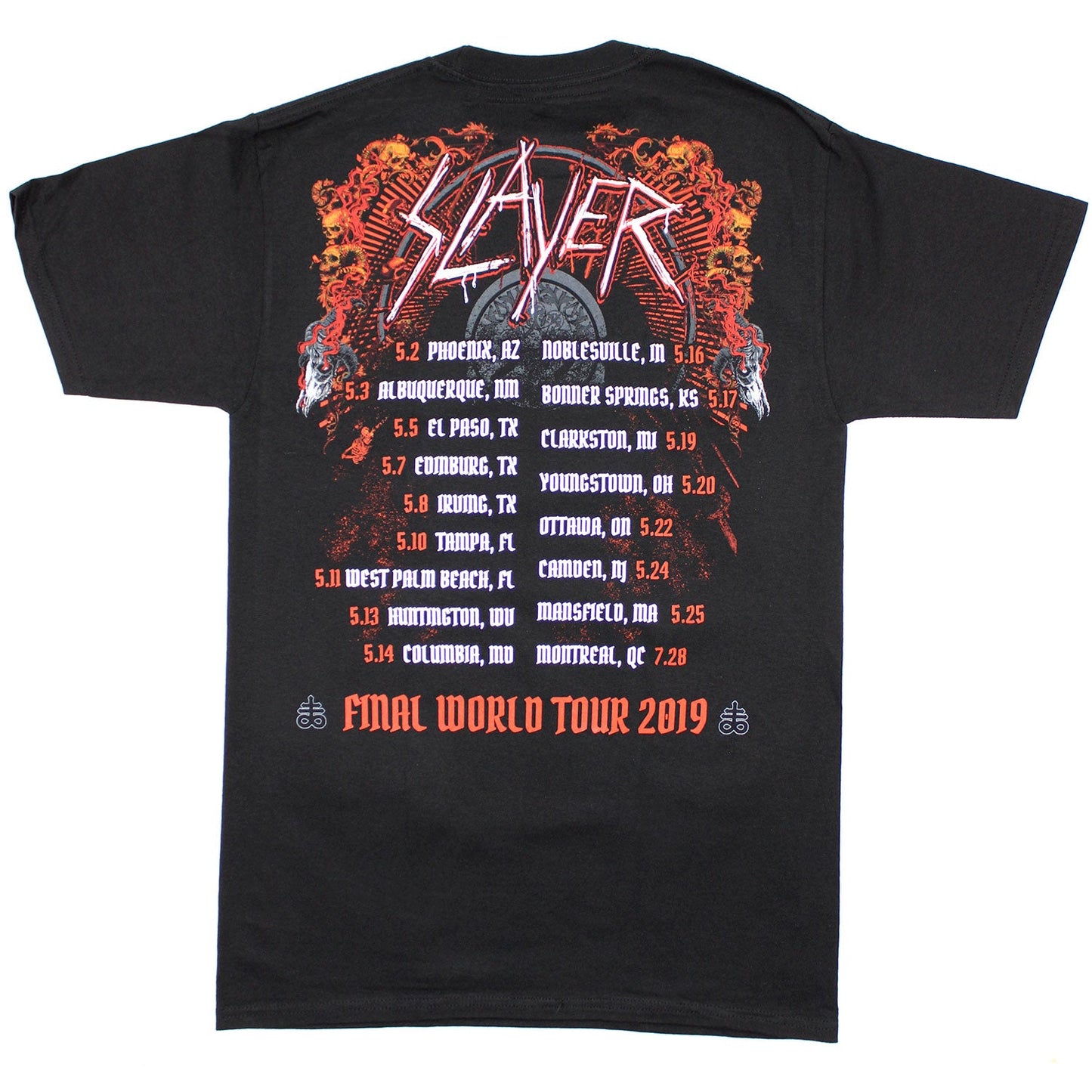 Baphomet Final World Tour Dates 2019 T-shirt