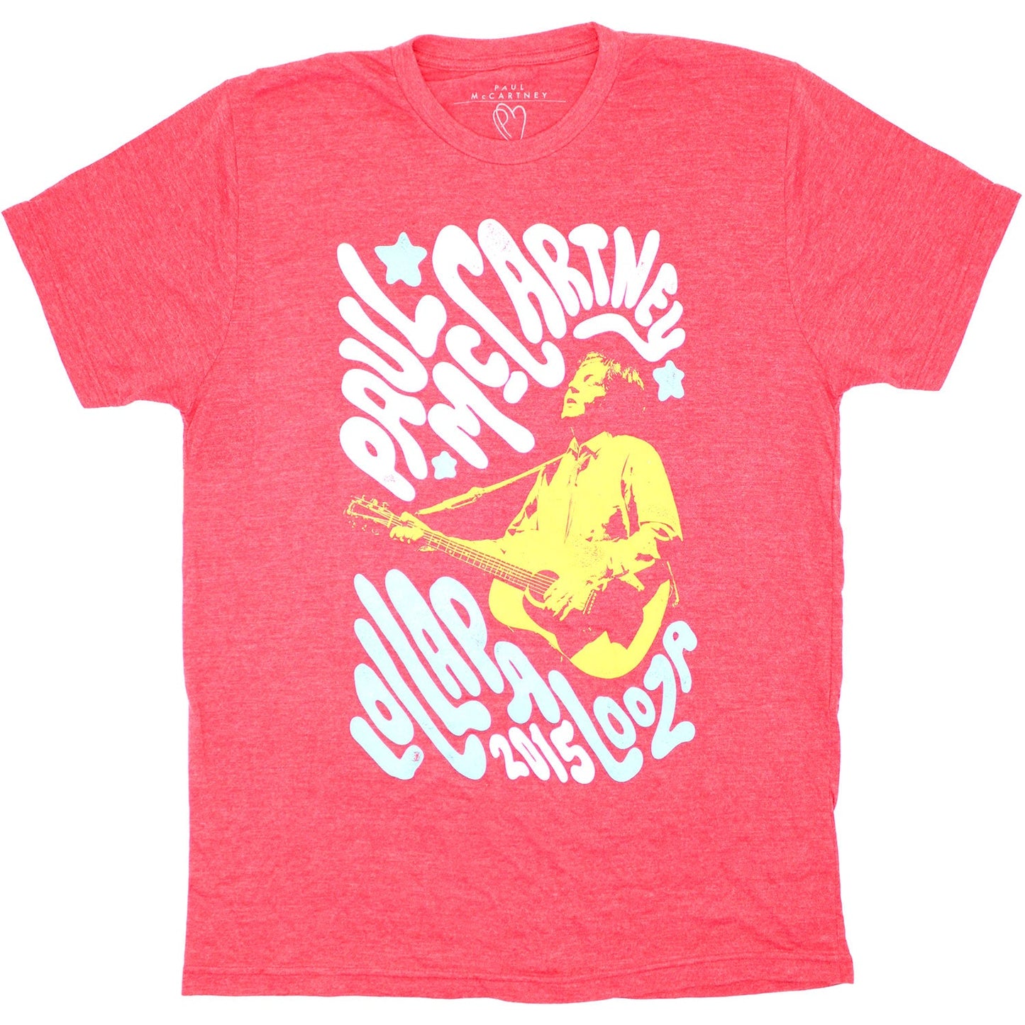 2015 Lollapalooza on Red Tee Slim Fit T-shirt