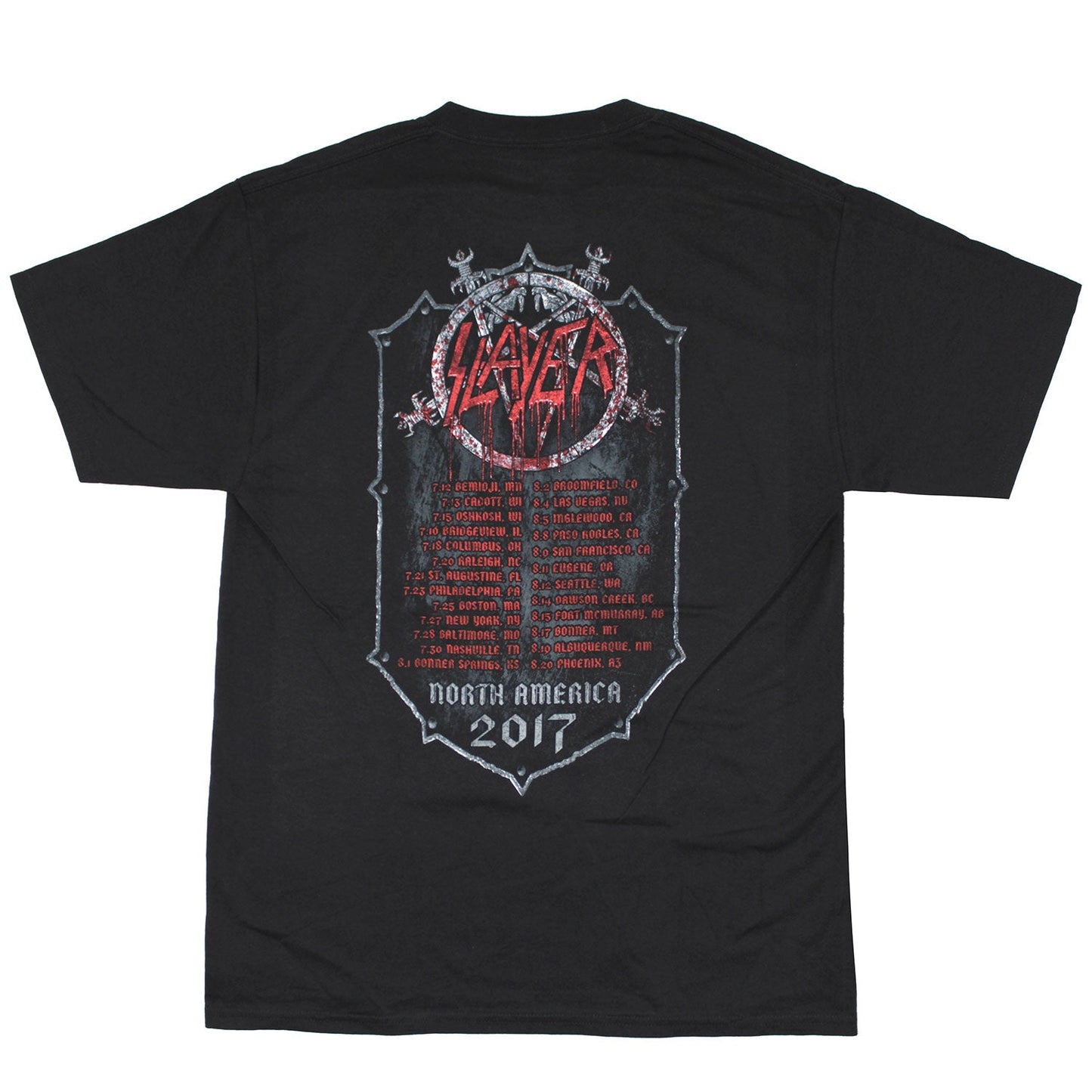 Bloody Shield 2017 N.A. Tour Tee T-shirt