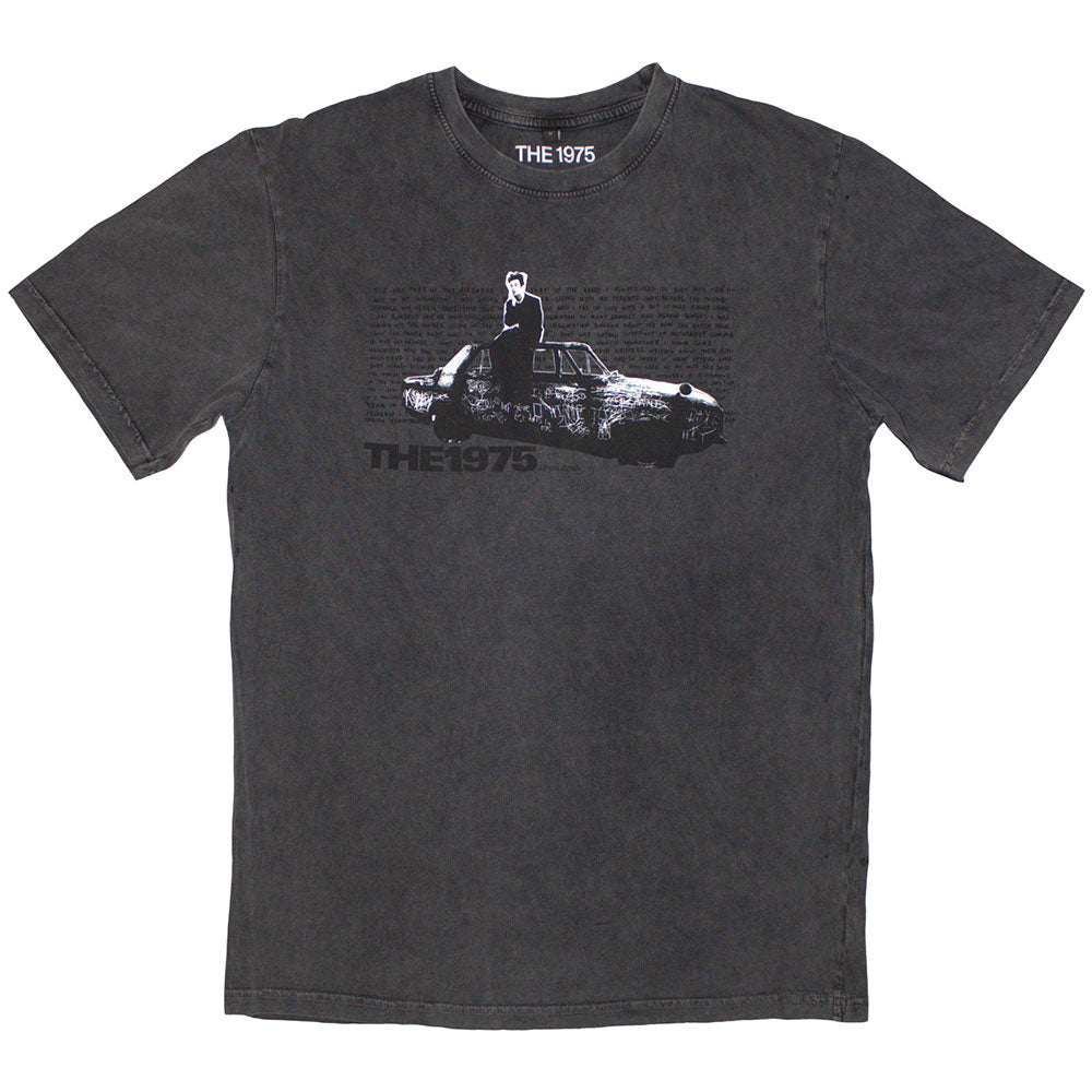 Car Photo Stone Wash T-shirt