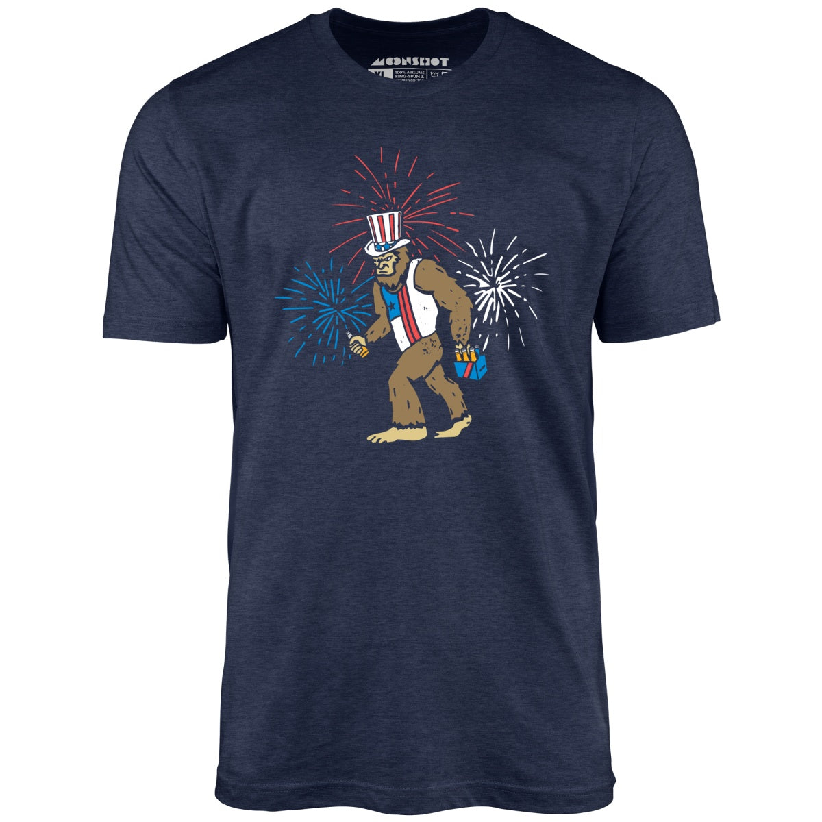 4th of July Bigfoot - Unisex T-Shirt