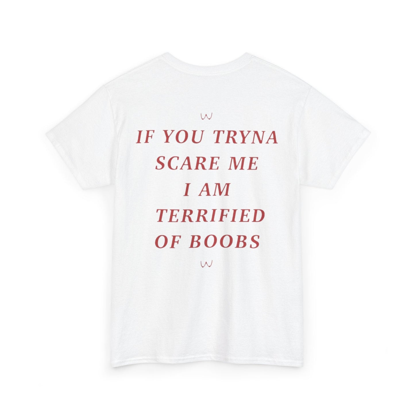If You Tryna Scare Me I Am Terrified Of Boobs Funny Shirt