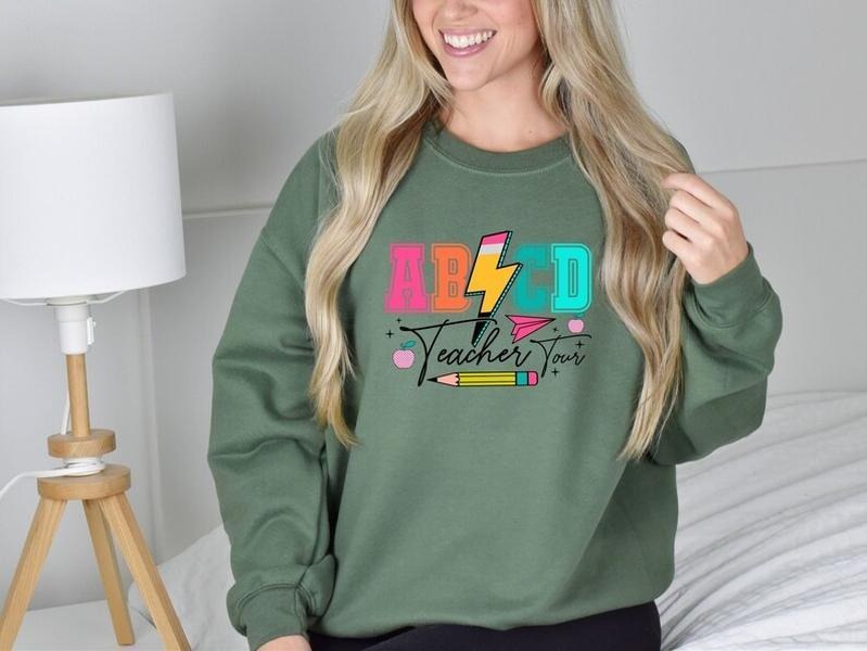 ABCD Teacher Tour Sweatshirt, Back to School Sweatshirt, Retro Abcd Teacher Gifts, Retro Teacher Sweater, Teacher Life Shirt T-shirt, sweater and Hoodie