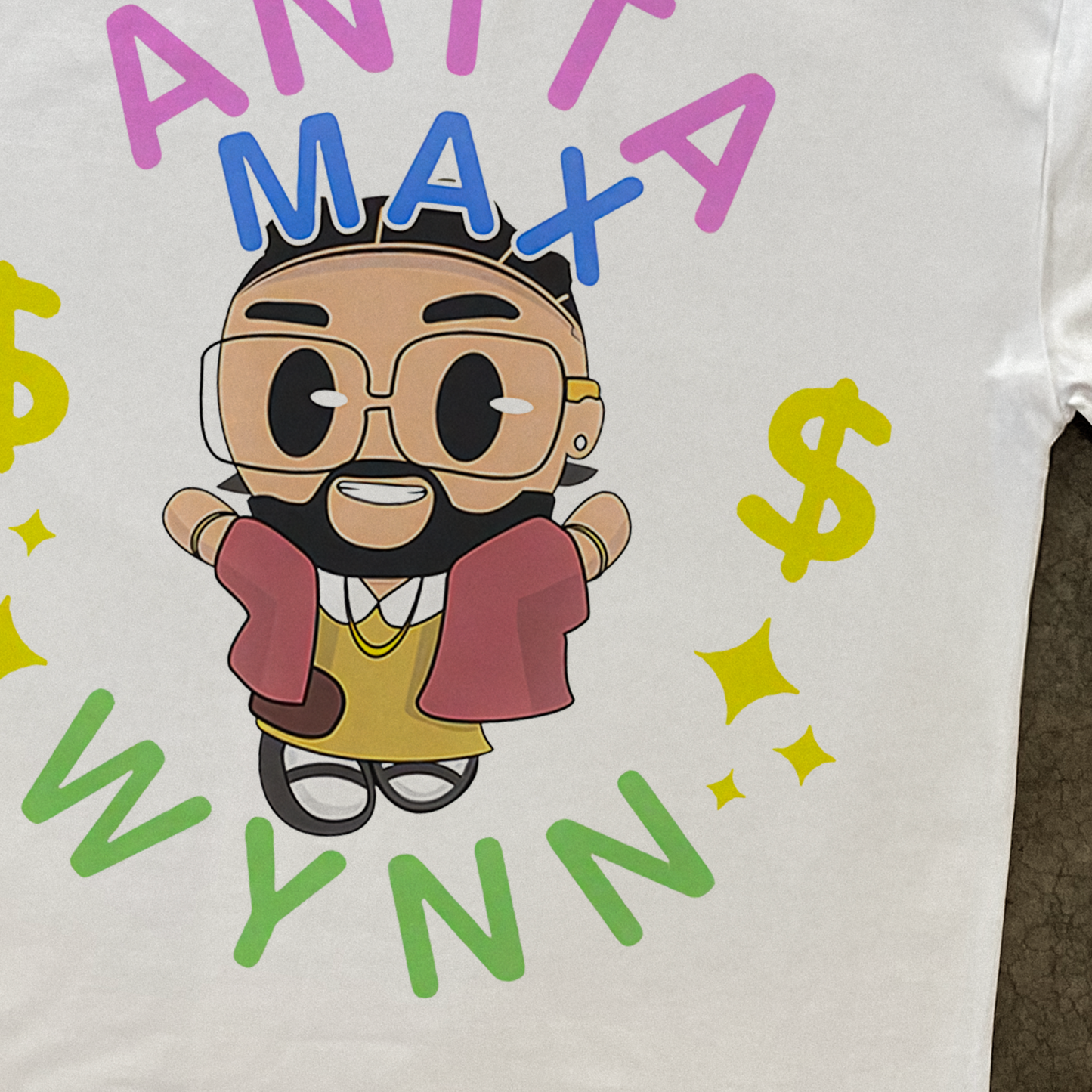 'ANITA MAX WYNN' HEAVYWEIGHT WHITE T-SHIRT