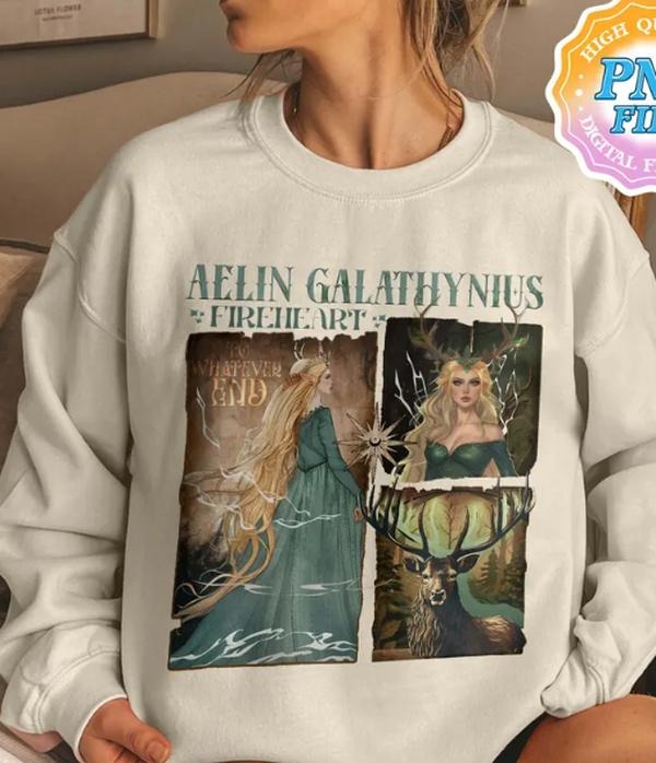 Aelin Galathynius Fireheart Shirt, Throne of Glass, Throne of Glass Merch, To Whatever End Shirt