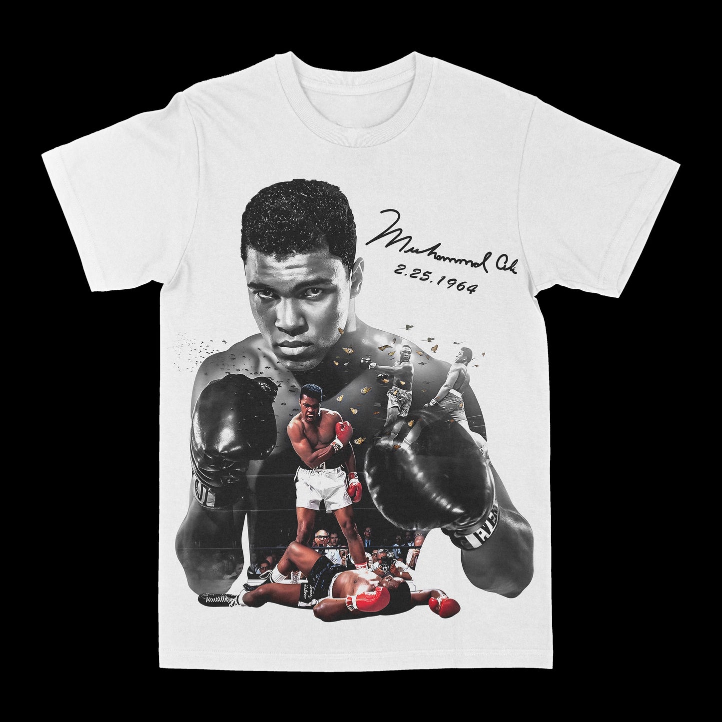 Muhammad Ali "Float Like A Butterfly" Graphic Tee Style001