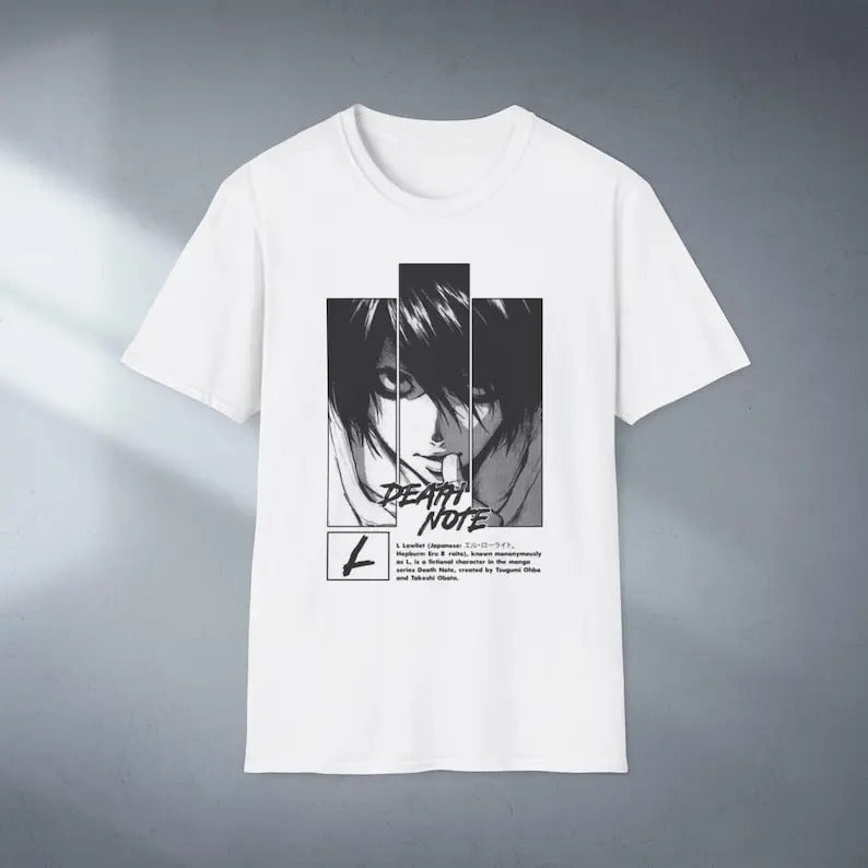 Anime Special T-shirt Unisex - Graphic Anime Tee, Manga Shirt, Japanese Anime, Death Note Shirt, Anime Manga Lover Gift