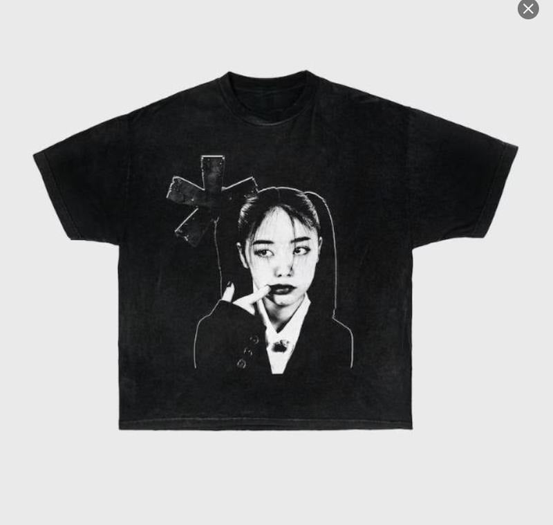 Attitude Tee,Black version graphic, men, women, unisex, y2k, fashion, streetwear, 100% cotton, screen print, crew neck, short sleeve, t-shirt, opium