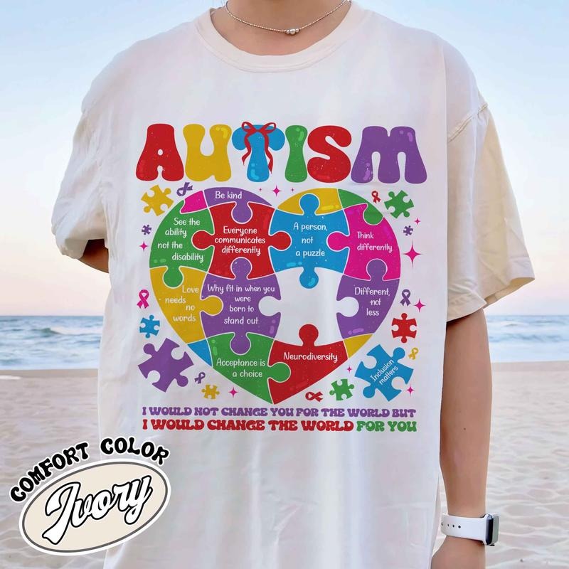 Autism Awareness Month Shirt, Autism World Tour ShirtAutism Awareness Month Gift, Neurodiversity Shirt, Sped Teacher, Love Needs No Words