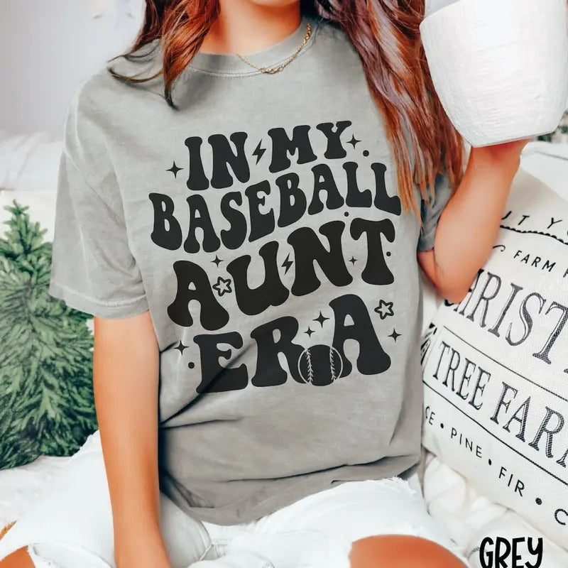 Baseball Aunt Shirt, Aunt Baseball Shirt Gift, Game Day Retro Baseball Shirt, Catcher's Aunt Ballpark Shir