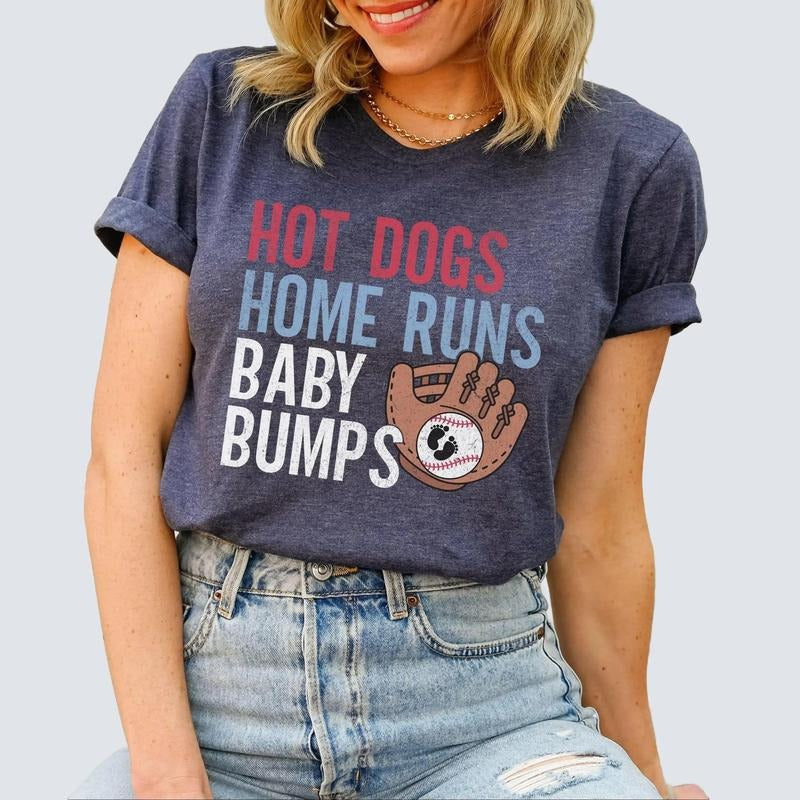 Baseball Pregnancy Announcement Shirt, Game Day Baby Reveal Maternity T-Shirt, Funny Baseball Reveal Tee, Im Pregnant Shirt for Baseball Fan