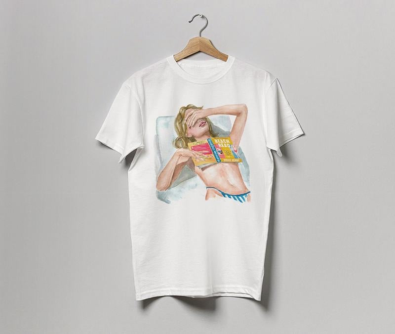 Beach Read by Emily Henry book t shirt | Super soft cotton bookish t-shirt | Beach Read book tee | Emily Henry fun club t-shirt
