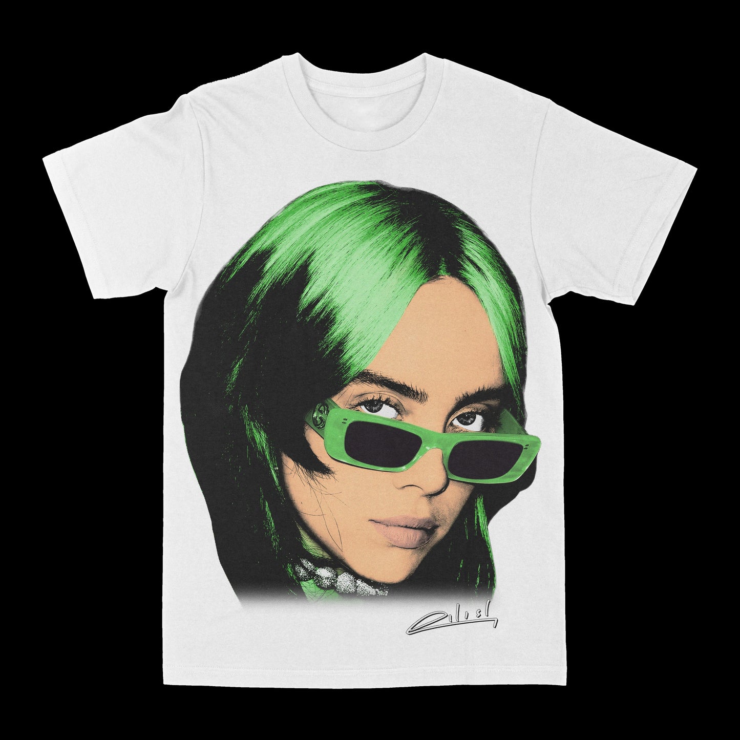 Billie Eilish "Big Face" Graphic Tee Style001