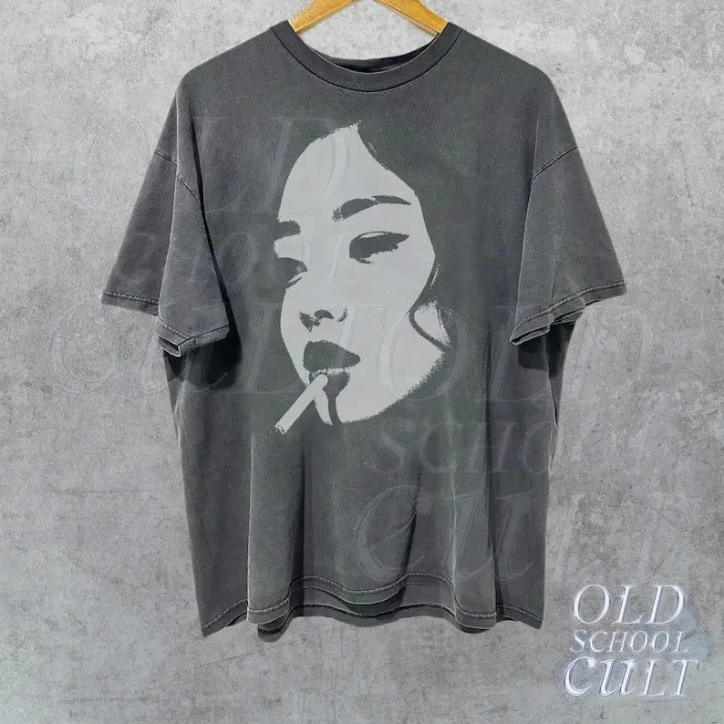 Blondie Y2k T-Shirt, Vintage 90s Style Shirt, Cute Soft Distressed Tee, Unisex Oversized Washed Y2k Shirt, Gothic Baggy shirt, Gothic Gifts