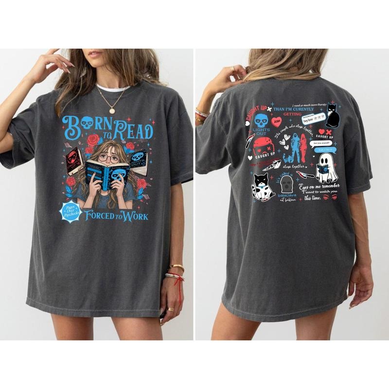 Born To Read Lights Out T-shirt, Forced To Word Sweatshirt, Lights Out Navessa Allen Sweatshirt, Caught Up Shirt, Romance Smut Bookish Shirt, Smut Lover T-Shirt, Spicy Books Reader, Gift For Bookish