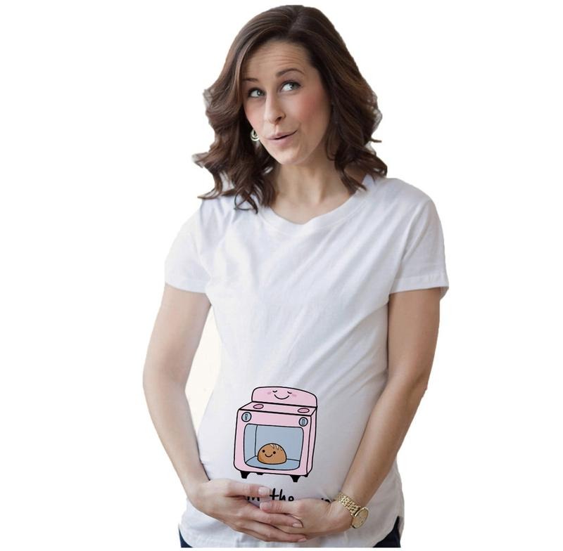Bun In the Oven Maternity Shirt, Funny Pregnancy T Shirt, Maternity Size Funny Shirts, Funny Pregnant Shirt, Cute Baby Announcement Shirt