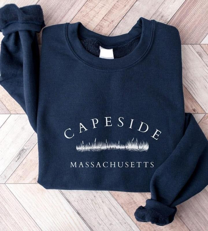 CAPESIDE MASSACHUSETTS, Dawson's Creek Inspired Sweatshirt, Unisex Heavy Blend Crewneck Sweatshirt, Women's Crewneck, Vintage Sweatshirts Cotton Tops Womenswear Hoodie