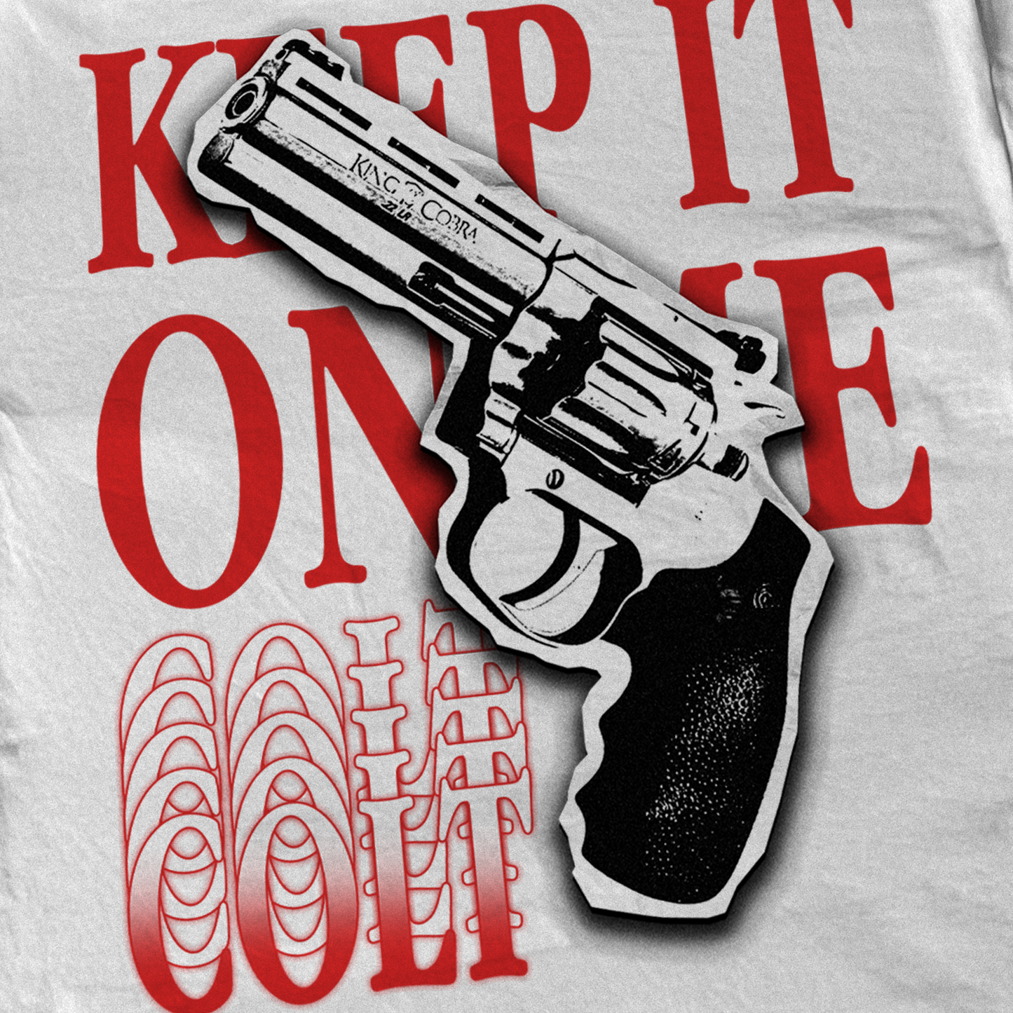 COLT KING COBRA 'KEEP IT ON ME' HEAVYWEIGHT WHITE T-SHIRT
