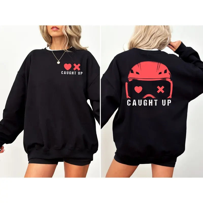 Caught Up 2-Sided Sweatshirt, Lights Out Sweatshirt, Navessa Allen Shirt, Dark Romance Hoodie, Smut Merch, Unisex Crewneck, Book Lover, Booktok Sweater, Gift for Her
