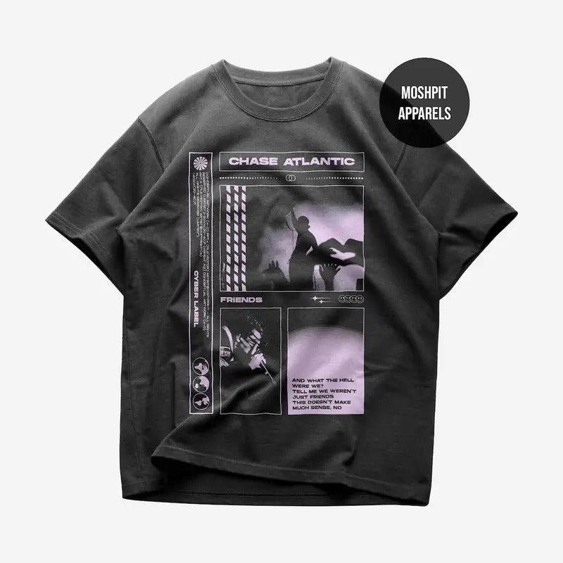 Chase Atlantic T-Shirt - Rock Music Shirt - Swim - Chase Atlantic Album Shirt - PHASES - Chase Atlantic Merch - Unisex Heavy Cotton Tee