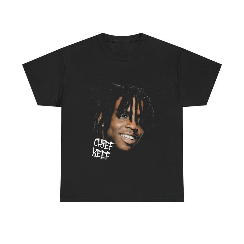 Chief Keef Inspired Vintage Graphic Tee Casual Cotton Menswear Top Tshirt Streetwear T-Shirt