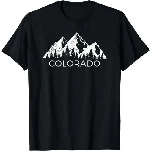 Colorado T Shirt | Cool Colorado Rocky Mountains Tee T-Shirt Made in USA