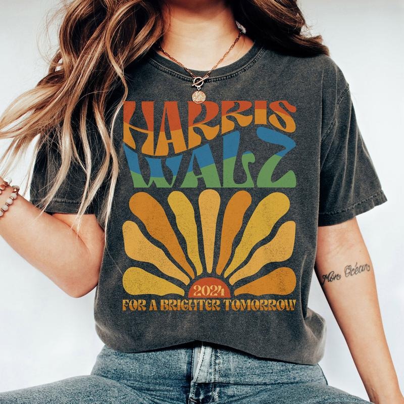 Comfort Colors Harris Walz Shirt, Kamala Harris Tim Walz Shirt, Madam President Shirt, Election 2024 Shirt, Vote Democrat Shirt, Empowering Women Shirt