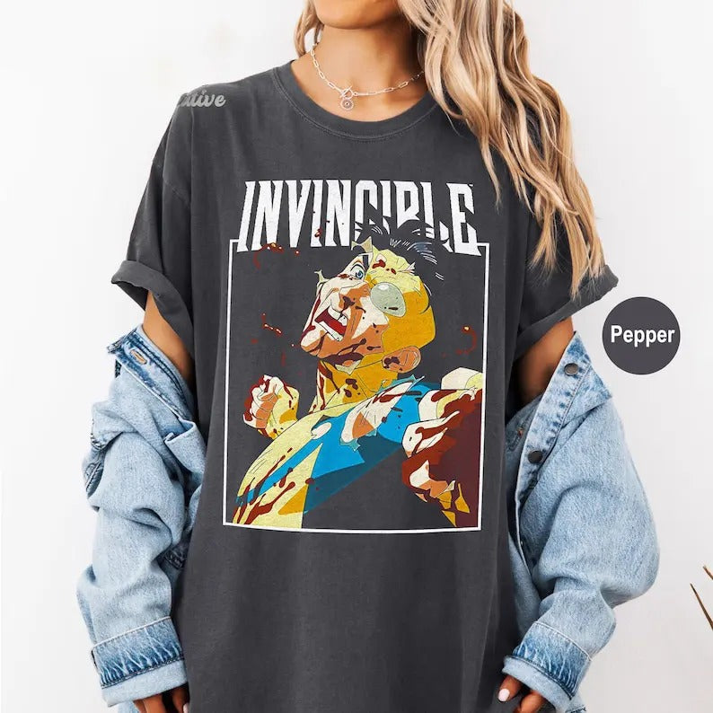 Comfort Colors Limited Invincible Mark Superhero T Shirt, Unisex Shirt, Graphic Tee, Superhero Costume, Comic Book Fan Gift