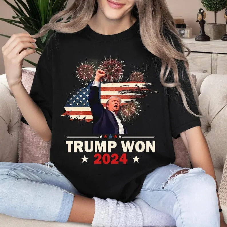 Congratulations 47 President Trump Inauguration T-Shirt, America President 2024 Shirt, Trump Won Shirt, Republican Shirt, Trump Lover Gift