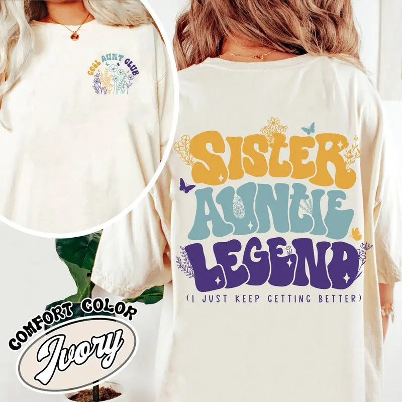 Cool Aunt Club Comfort Color Shirt, Cool Aunts Club,Cool Sister Club Shirt, Cool Sisters Club, Cool Big Sister Club