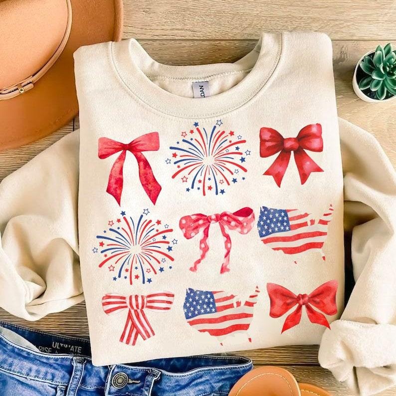 Coquette American Flag Shirt, Coquette Bow Shirt, 4th of July , America Shirt, Freedom, American Flag , American girl Shirt T-shirt, sweater and Hoodie
