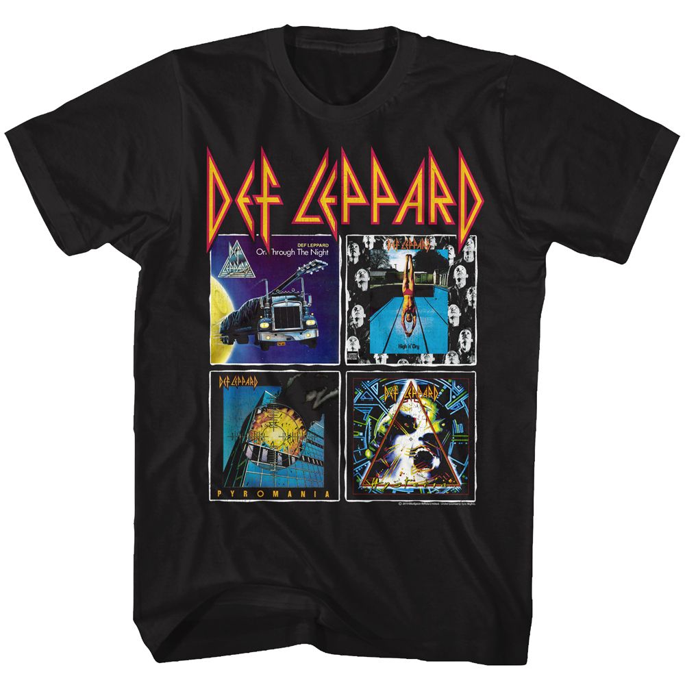 Def Leppard - 80s Albums - Short Sleeve - Adult - T-Shirt