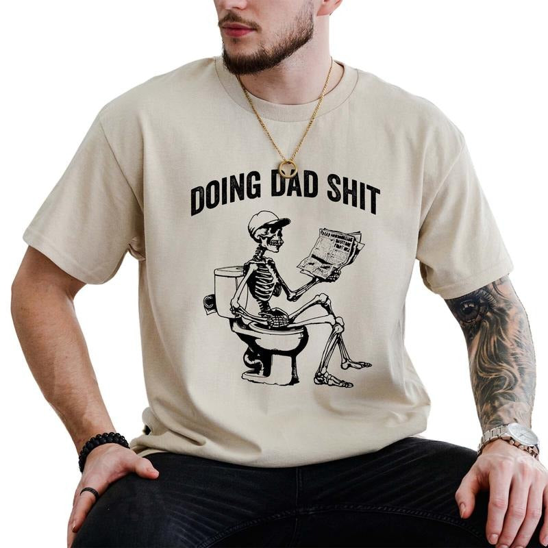 Dad Doing Shirt, Funny Father's Day Shirt, Gift For Dad, Daddy Joke Shirt, Happy Fathers Day, Humor Daddy's Gift Shirt, Comfy Fabric Graphic Tee, Men's Tops, Menswear, Comfort Cotton Tee
