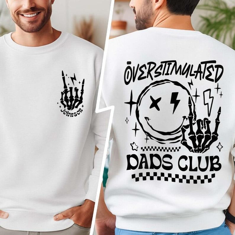 Dads Club Shirt, Personalized Father Shirt, Father's Day Gift, Cool Dad Shirt, Funny Dad Gift, New Dad Shirt, Dad Shirt, Dad Gift Idea T-shirt, sweater and Hoodie 2 sides